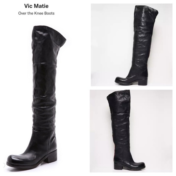 VIC MATIE
Leather Boots
Women's Over the Knee black Size 36 US 6 made in Italy - Picture 1 of 13